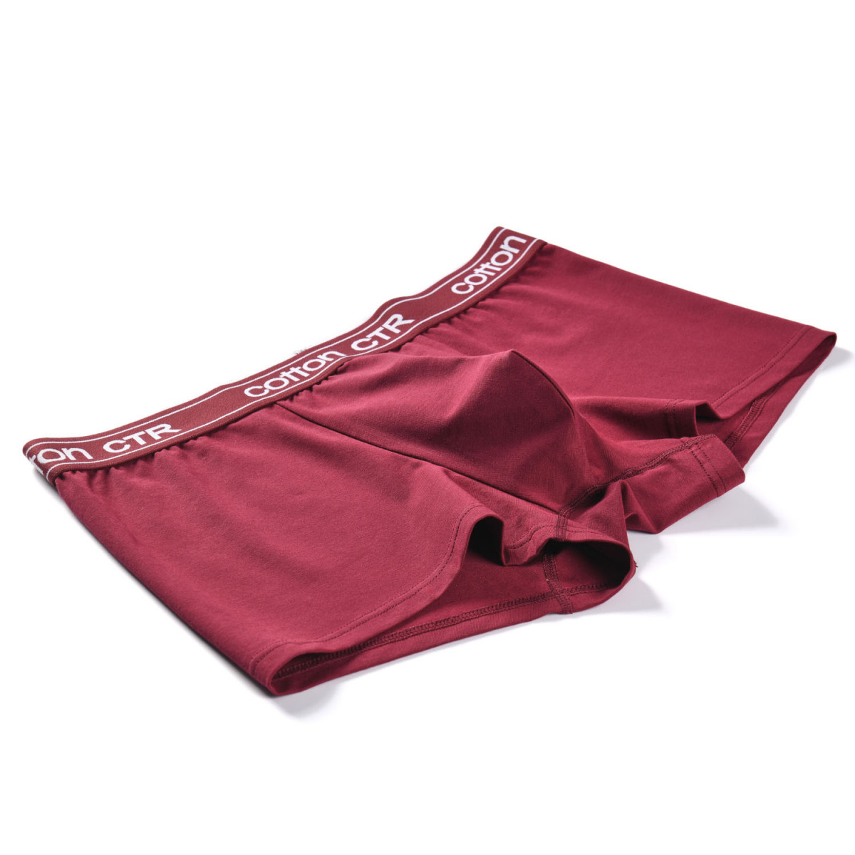 COTTONCTR Men`s Underpants Cotton Briefs Comfortable Wear Maroon Color