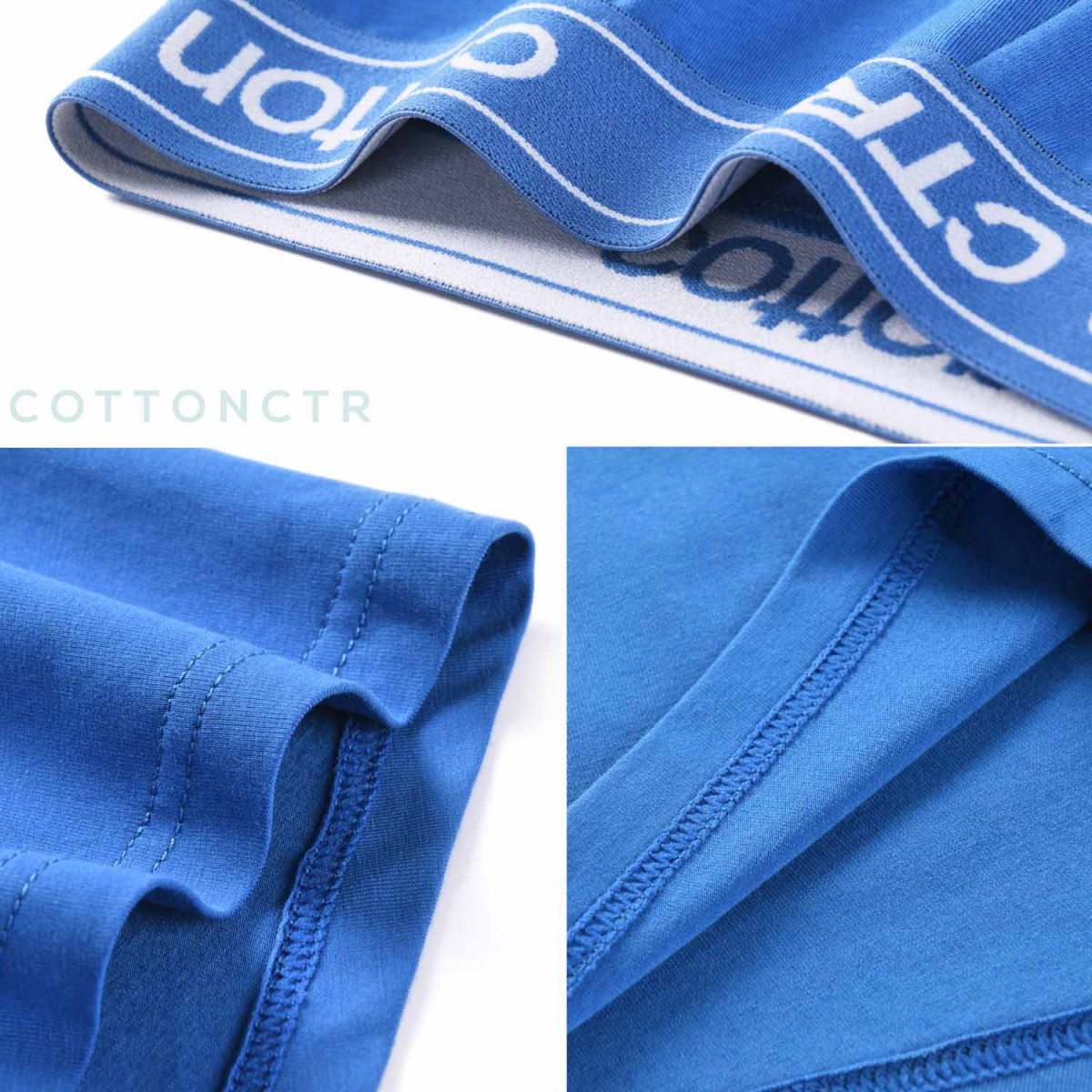 COTTONCTR Men`s Underpants Cotton Briefs Comfortable Wear Sky Blue Color -One Pack