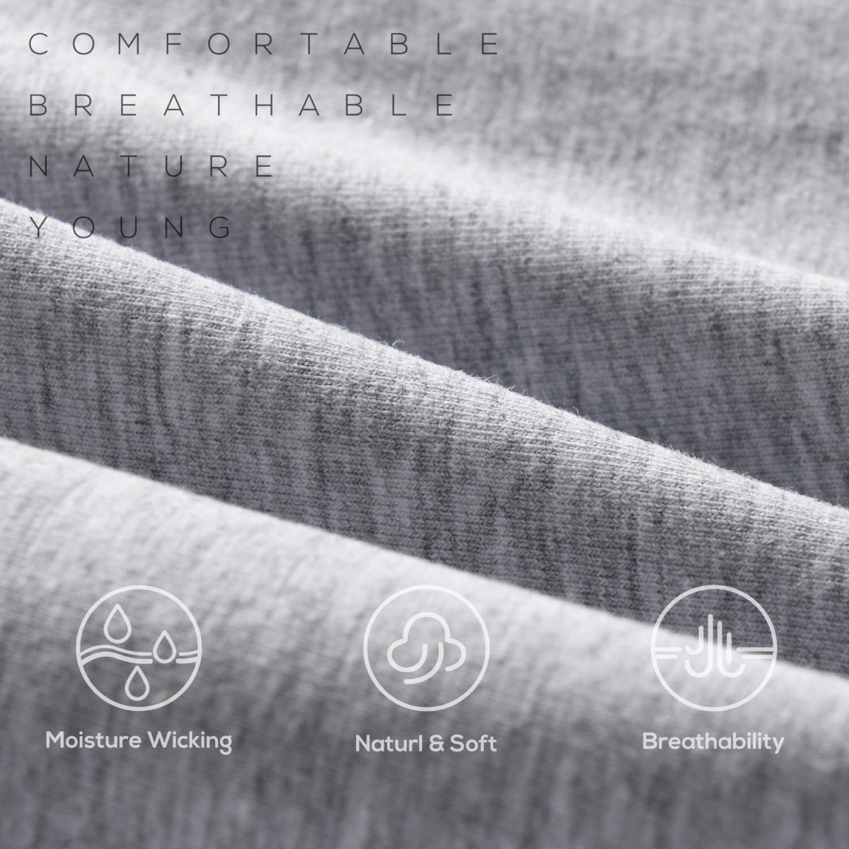 COTTONCTR Men`s Underpants Cotton Briefs Breathable Underwear Grey Color-One Pack COTTONCTR Men`s Underpants Cotton Briefs Breathable Underwear Grey Color-One Pack