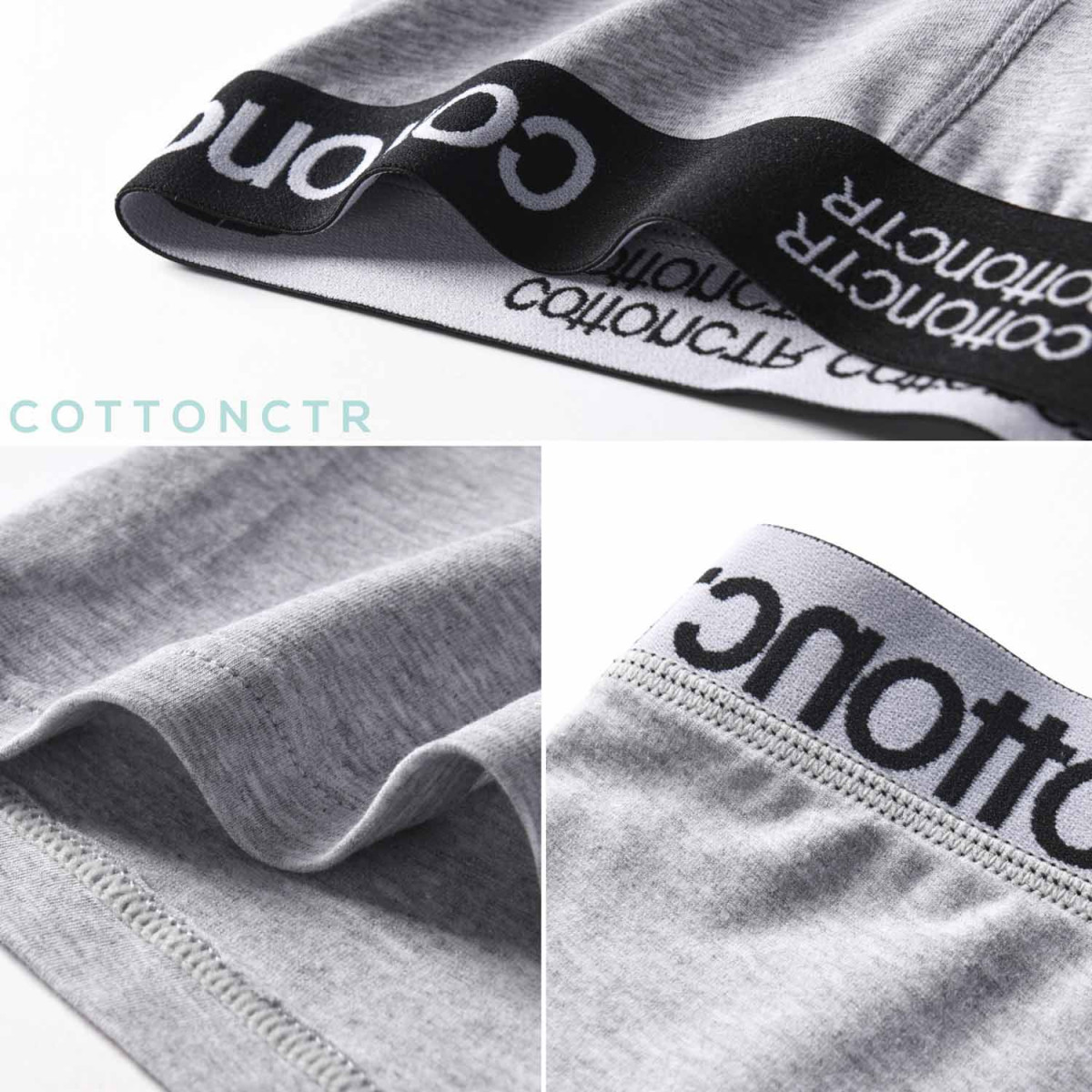 COTTONCTR Men`s Underpants Cotton Briefs Breathable Underwear Grey Color-One Pack COTTONCTR Men`s Underpants Cotton Briefs Breathable Underwear Grey Color-One Pack